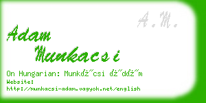 adam munkacsi business card